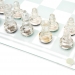 Стеклянные шахматы сувенирные доска из стекла большие GJ01M Lucky Gamer