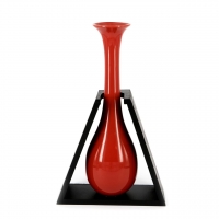 Ваза керамическая красная 09147-2 Decos