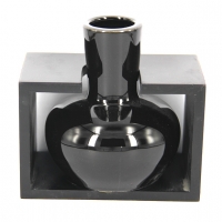 Ваза керамическая черная 204B Decos