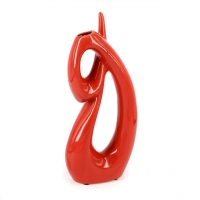 Ваза для цветов керамика красная 83203-1 Decos