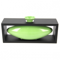 Ваза керамическая зеленая 008C Decos