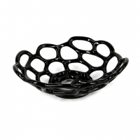 Фруктовница из керамики черная 898-3 