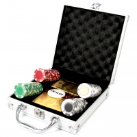 Покерний набір 100 фішок з картами Долари DM100D 