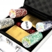 Покерний набір на 100 фішок з номіналом з картами Євро DM100NAE 