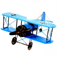 Модель двох крильного літака біплана синій 819B Decos Модель двох крильного літака біплана синій 819B Decos