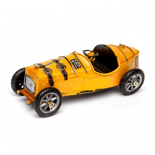 Модель гоночного ретро автомобиля желтый 8324 Decos