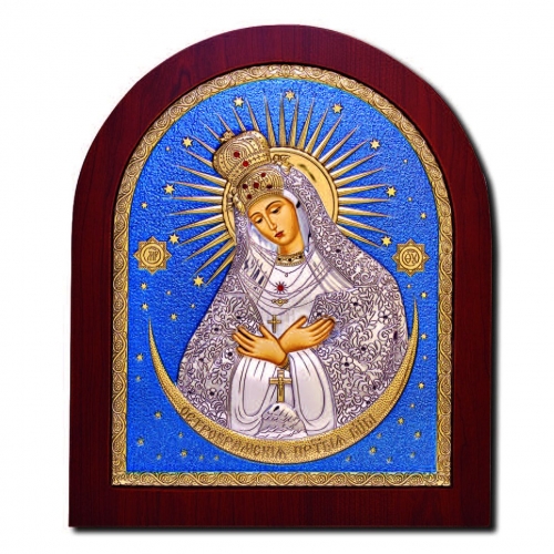Ікона Остробрамської Богородиці EP4-067XAG/P/C Silver Axion