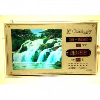 Картина водопад №1 часы (5 мод) 