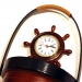 Ключниця настінна годинник зі штурвалом морська тематика J29121C Two Captains