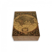 Ключница настенная картина карта мира KSH878 Decos