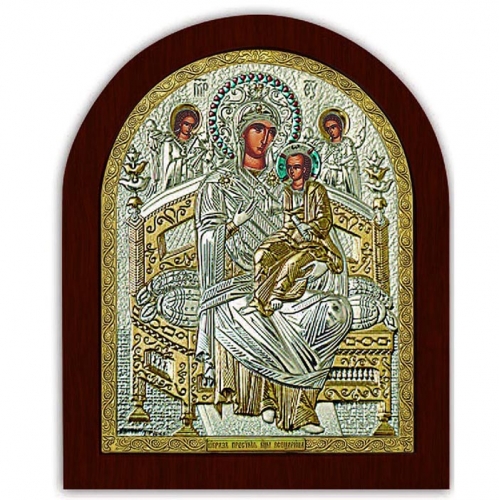 Ікона Божої Матері Всецариця EP3-104XAG/P Silver Axion
