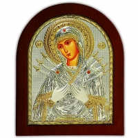 Ікона Семистрільна Божої Матері EP5-152XAG/P Silver Axion