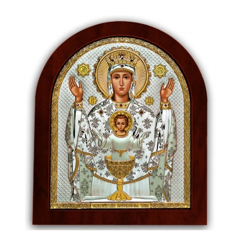 Ікона Божої Матері Невипивана Чаша EP2-041XAG/P Silver Axion