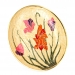 Тарелка настенная декоративная декупаж Цветы 3275 Brasstico