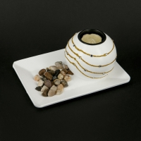 Підсвічник білий GH183 Decos