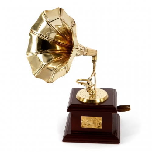 Сувенір статуетка золотий Грамофон AF144M Brasstico