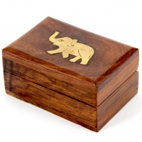 Деревянная шкатулка ручной работы "Слоник" WB106-1 Albero Ode