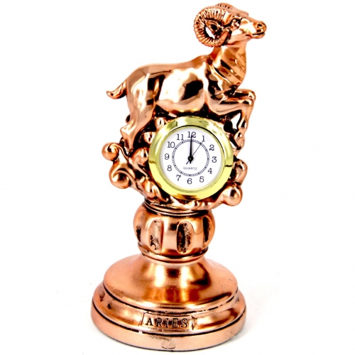 Статуэтка настольные часы знак зодиака Овен T1126 Classic Art
