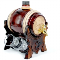 Бар-бочка для алкоголю зі стопками Корабель 102-VAB Artistica Artigiana Бар-бочка для алкоголю зі стопками Корабель 102-VAB Artistica Artigiana