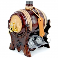 Мини-бар бочка с рюмками Олень 102-VAD Artistica Artigiana