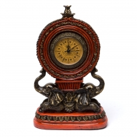 Годинники червоні статуетки слонів 50653 