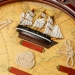 Годинники в морському стилі Штурвал корабля 009-1 Two Captains
