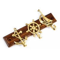 Декоративні гачки для одягу якір, штурвал, парус 6172 Two Captains