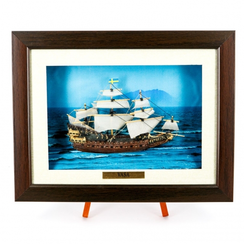 Картина модель бойового старовинного корабля Vasa F08 Two Captains