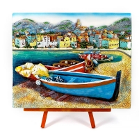 Картина морська Човен на березі КОП-2 