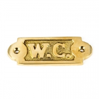Табличка на туалет из латуни W.C. 4125 Two Captains