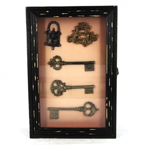 Ключница настенная Ключи коричневая 59461C-2 