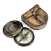 Магнітний компас в шкіряному футлярі в античному стилі NI148L Two Captains