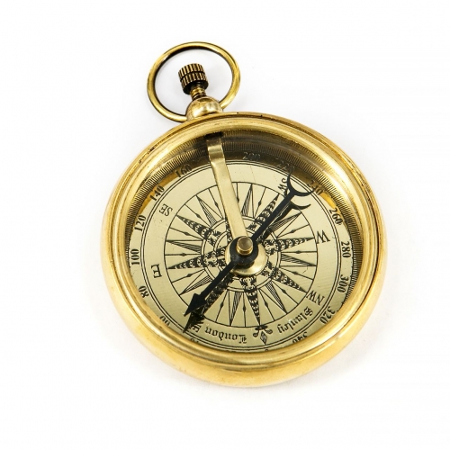 Кишеньковий компас з латуні NI338 Two Captains