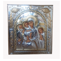 Икона Божьей Матери Трех Радостей EP513-273XM/P Silver Axion