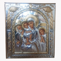 Икона Богоматери Трех Радостей EP514-273XM/P Silver Axion