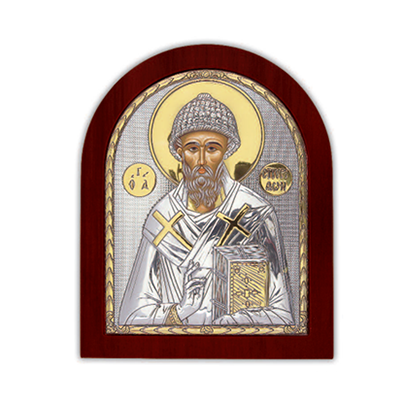 Ікона Святого Спиридона EP2-012XAG/P Silver Axion