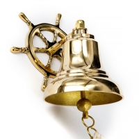 Рында сувенир корабельный штурвал 12,5 см 4445 Two Captains