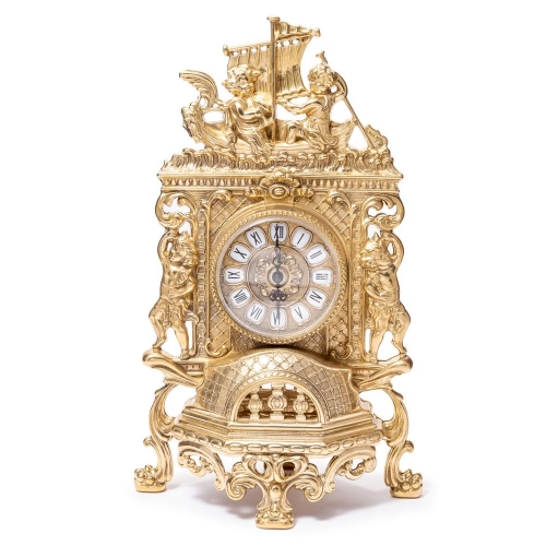 Часы для камина ангелы на лодке 82.101 Alberti Livio