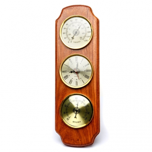 Настінний годинник з термометром і гігрометром NI3713 Two Captains