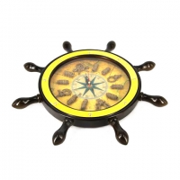 Часы штурвал HB014D, 0224B Two Captains