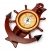 Часы штурвал с якорем настенные 1024-818A Two Captains