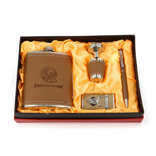 Фляга для виски стопка ручка воронка зажигалка T005 Hip Flask - фото 1 Darunok.ua Фляга для виски стопка ручка воронка зажигалка T005 Hip Flask