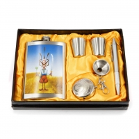 Фляга для алкоголю патріотична Козак T015 