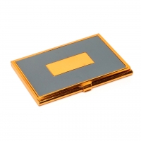 Візитниця з металу золотисто-сіра 136-06 А Albero Ode