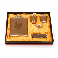 Подарунковий набір з флягою для алкоголю A110 Hip Flask