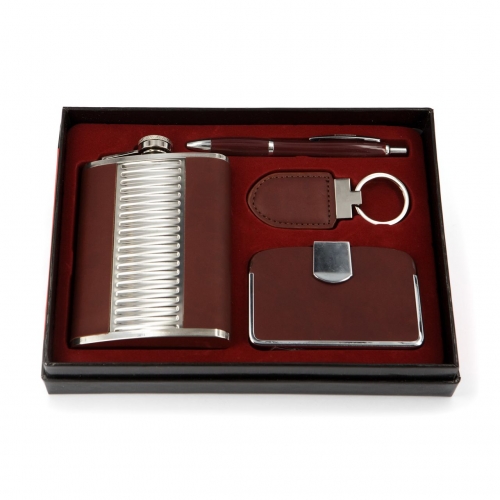 Подарунковий набір і фляга для алкоголю 8 oz A114 Hip Flask - фото 1 Darunok.ua Подарунковий набір і фляга для алкоголю 8 oz A114 Hip Flask