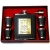 Большая фляга со стопками Трезубец A124 Hip Flask