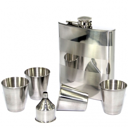 Фляга металева з нержавіючої сталі A125 Hip Flask - фото 1 Darunok.ua Фляга металева з нержавіючої сталі A125 Hip Flask
