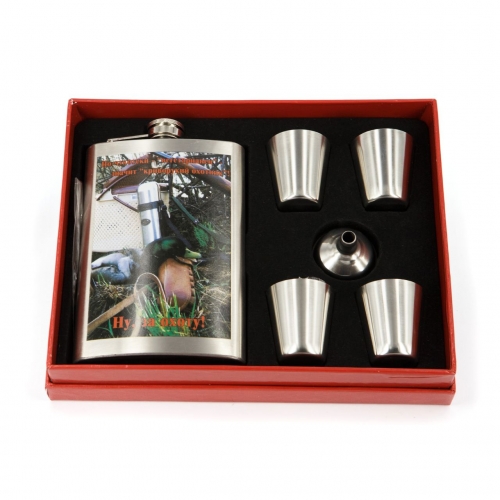 Набір фляга для алкоголю і чарки A143 Hip Flask - фото 1 Darunok.ua Набір фляга для алкоголю і чарки A143 Hip Flask