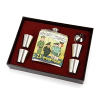 Фляга армійська стопки 4 шт воронка A148-3 Hip Flask